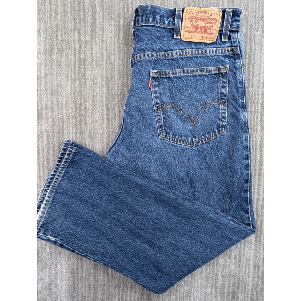 Levis 527 Jeans Men's 36x30 Blue Bootcut Denim Cowboy Western Cotton Y2K Mexico